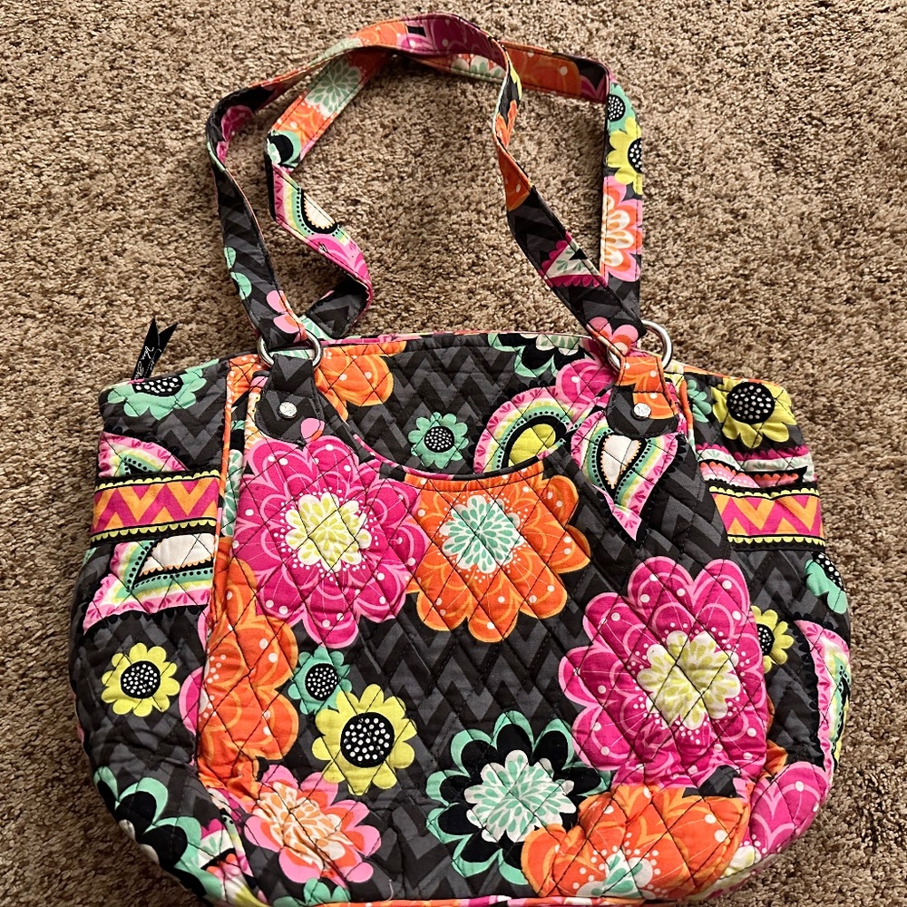 Vera Bradley Ziggy Zinnia Bag